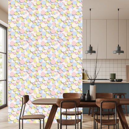 Wallpaper Colorful Circles - 3D Effect