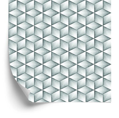 Wallpaper Gray Cubes - 3D Effect
