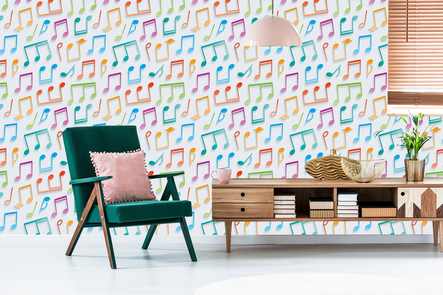 Wallpaper 3D Modern Optical For A Baby's Room