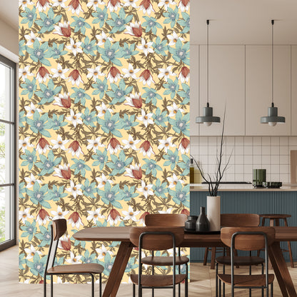 Wallpaper Stylish Colorful Flowers
