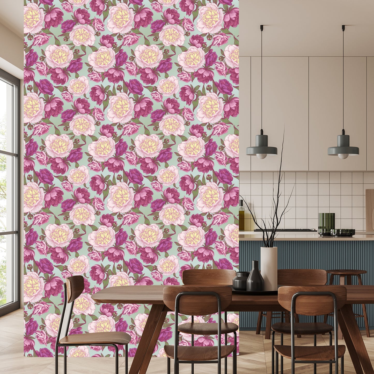 Wallpaper Beautiful Peonies In Shades Of Pink