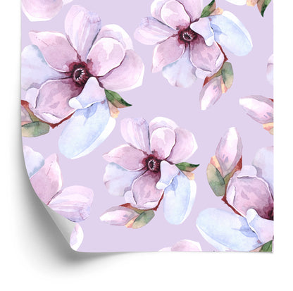 Wallpaper Beautiful Flowers Painted With Watercolors