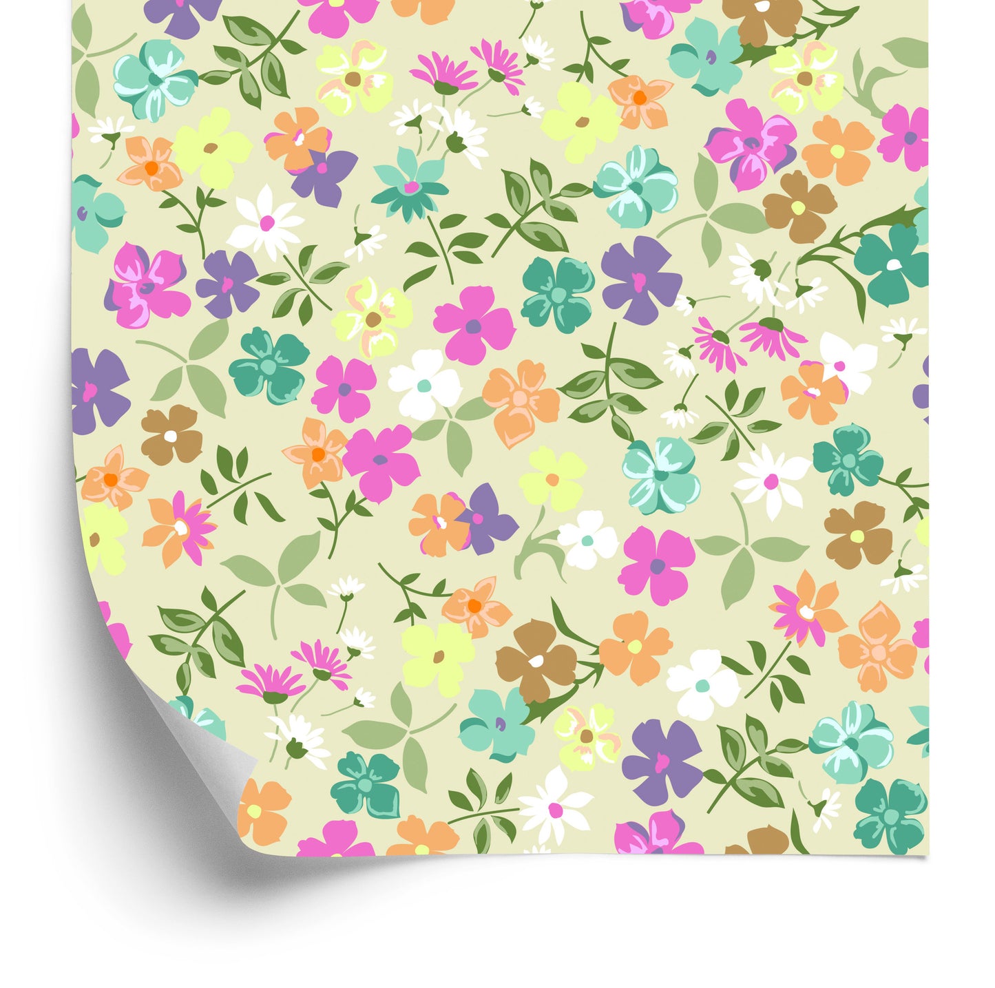Wallpaper Delicate Floral Pattern