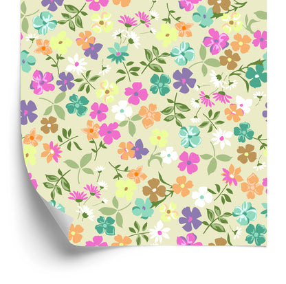Wallpaper Delicate Floral Pattern