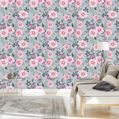 Wallpaper Beautiful Blooming Flowers