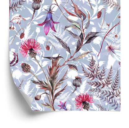 Wallpaper Watercolor Wildflowers