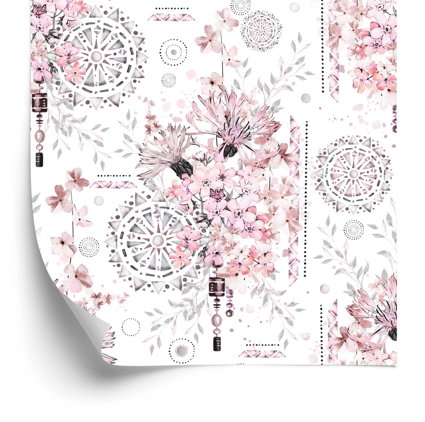 Wallpaper Flowers And Ornaments