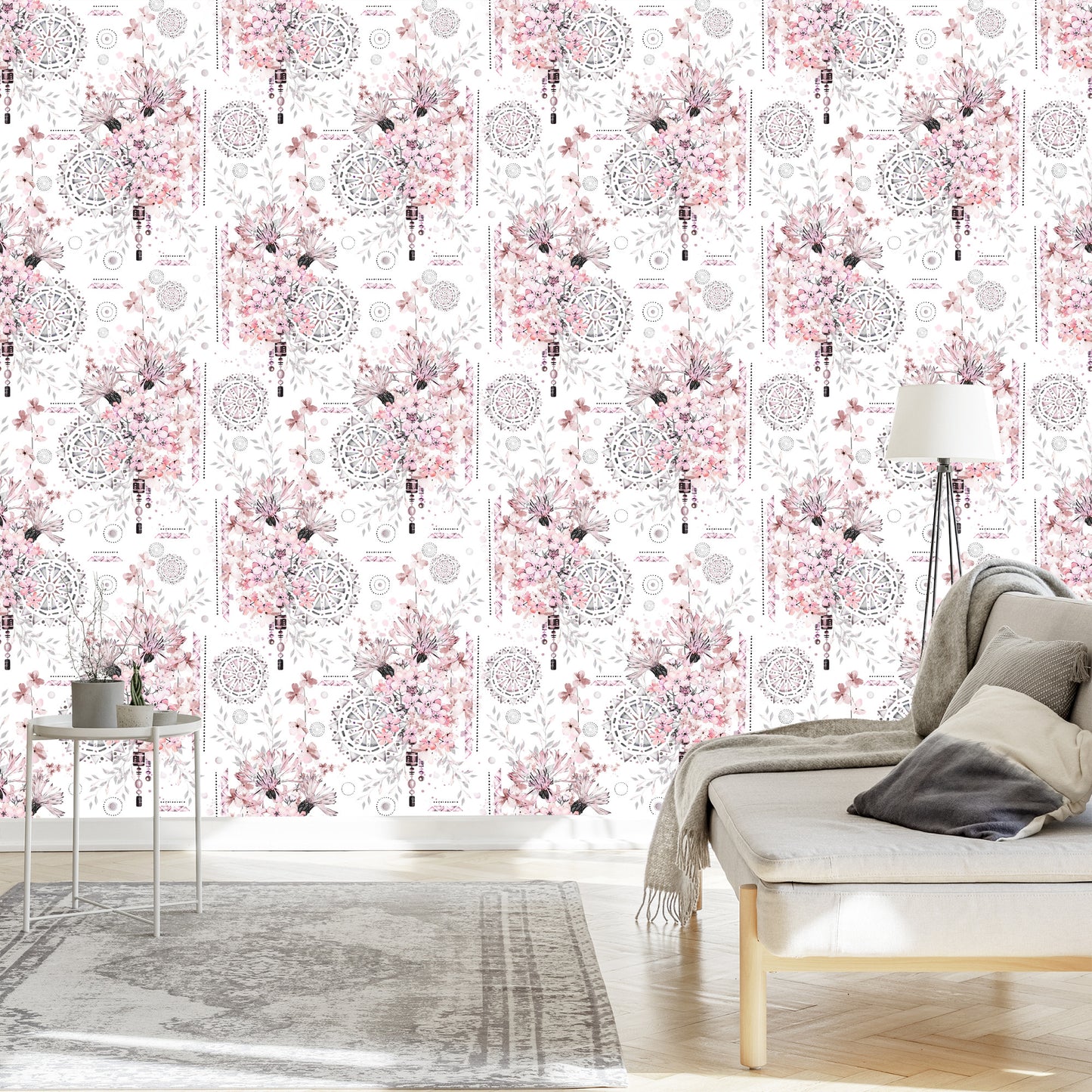 Wallpaper Flowers And Ornaments
