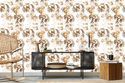Wallpaper Cherry Blossoms Hydrangea