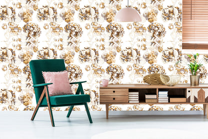 Wallpaper Cherry Blossoms Hydrangea