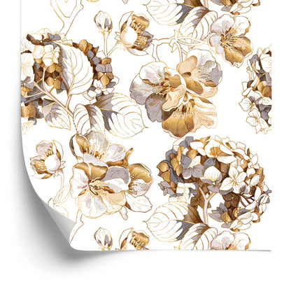 Wallpaper Cherry Blossoms Hydrangea