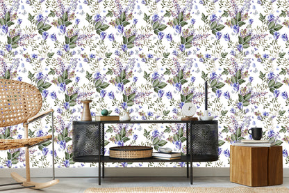 Wallpaper Butterflies Among Lavender