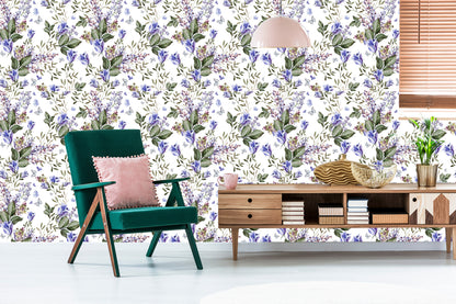 Wallpaper Butterflies Among Lavender
