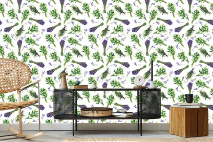 Wallpaper Lavender Herbs