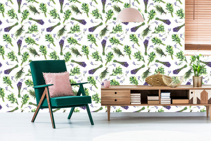 Wallpaper Lavender Herbs