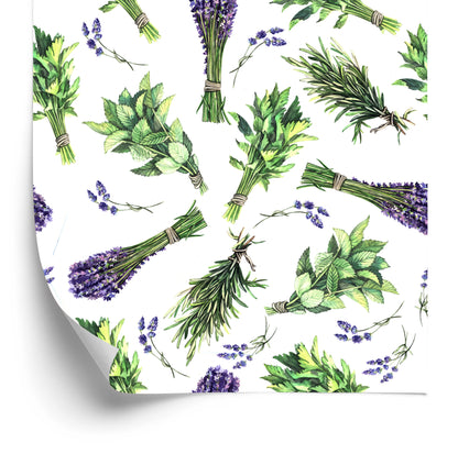 Wallpaper Lavender Herbs