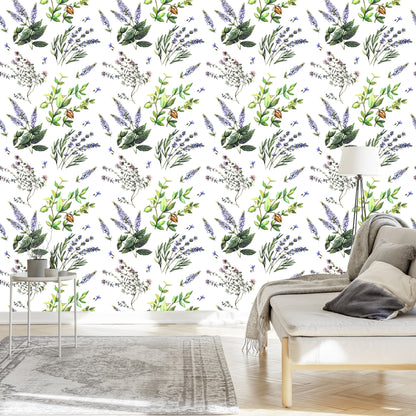 Wallpaper Lavender Flowers