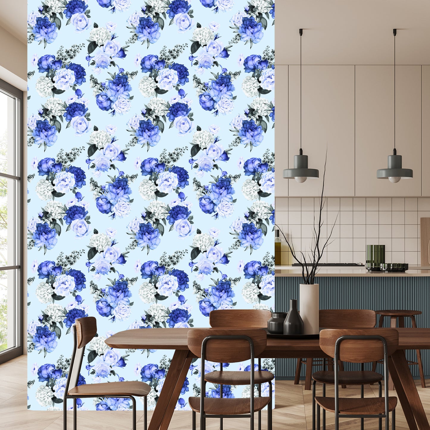 Wallpaper Delicate Peonies