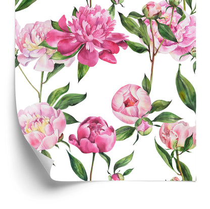 Wallpaper Natural Peonies
