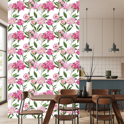 Wallpaper Natural Peonies