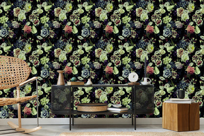 Wallpaper Roses In Dark Colors