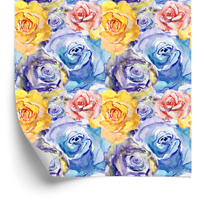 Wallpaper Colorful Rose Flowers
