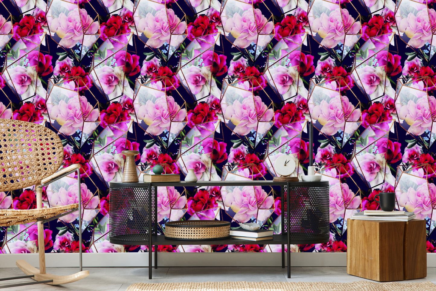 Wallpaper Roses In A Modern Edition