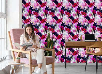 Wallpaper Roses In A Modern Edition