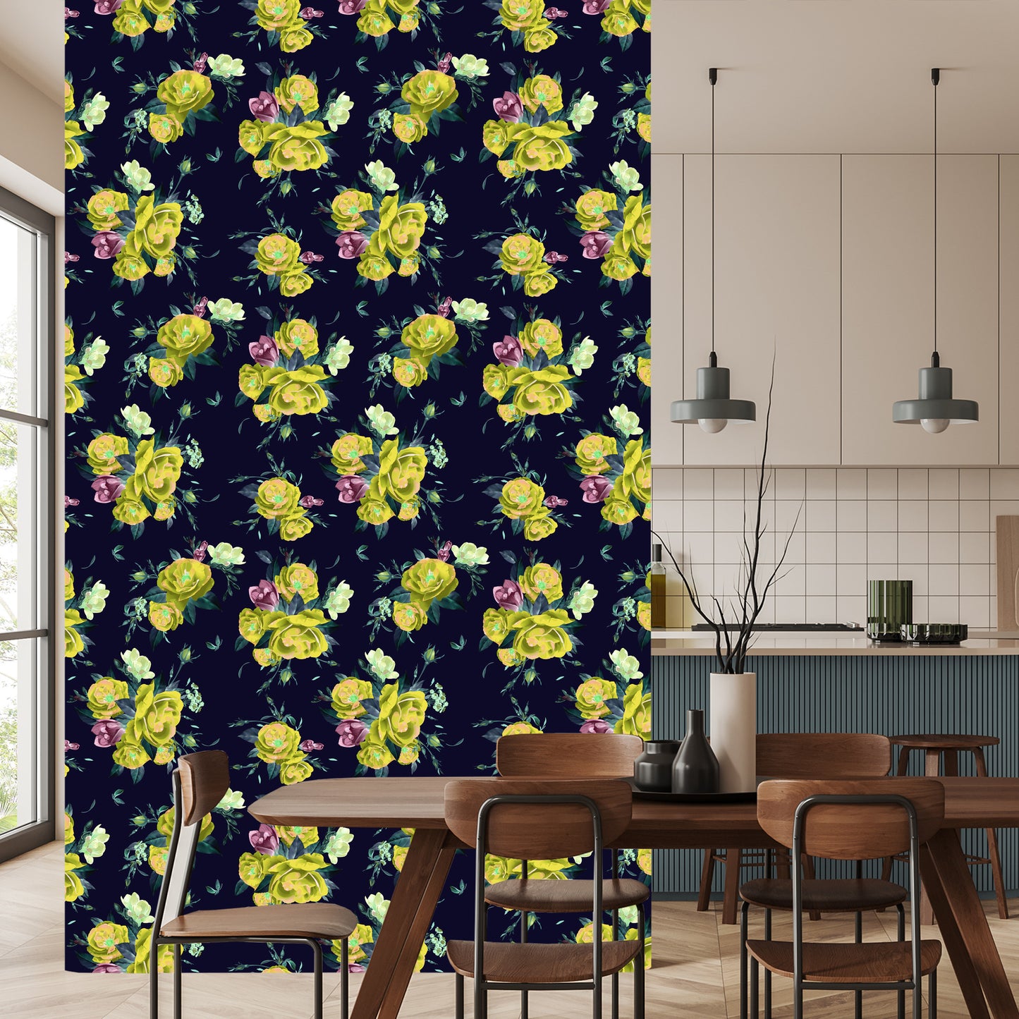 Wallpaper Freesia Roses