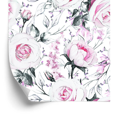 Wallpaper Roses As Drawn