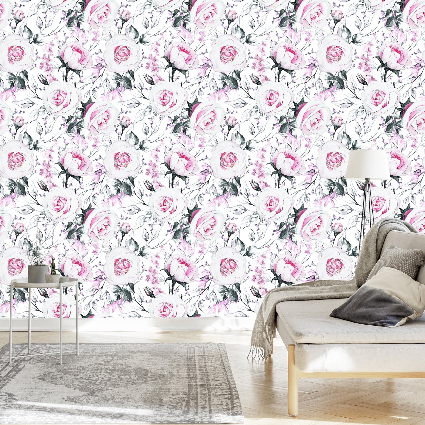 Wallpaper Roses As Drawn