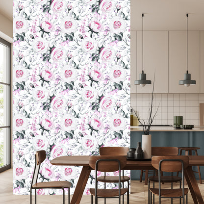 Wallpaper Roses As Drawn