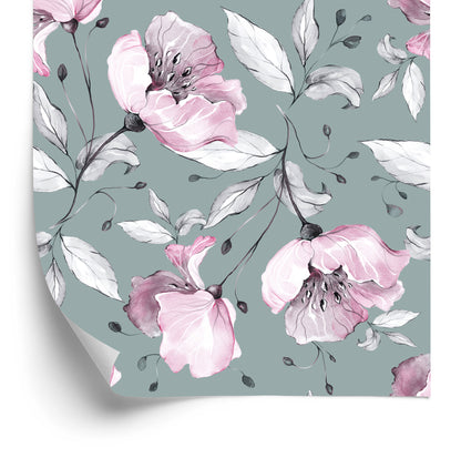 Wallpaper Bright Peonies
