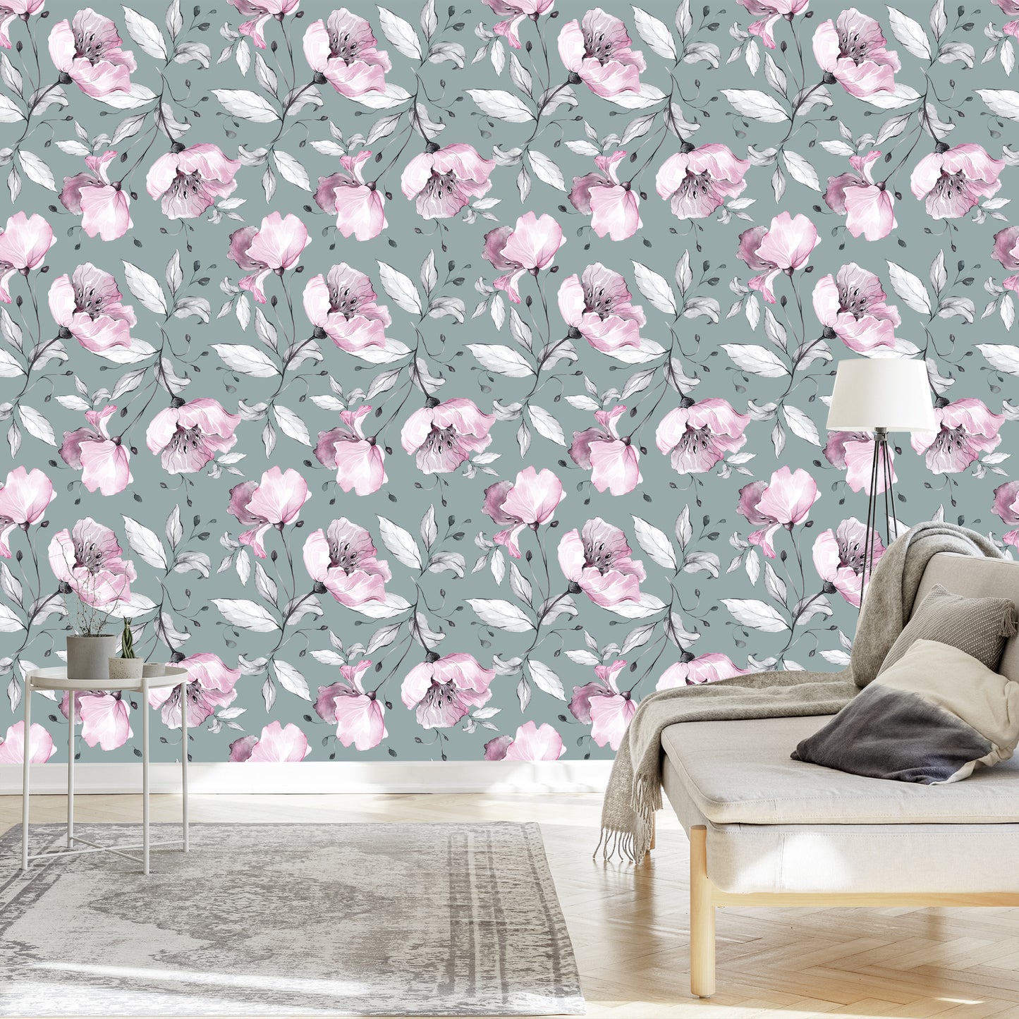 Wallpaper Bright Peonies