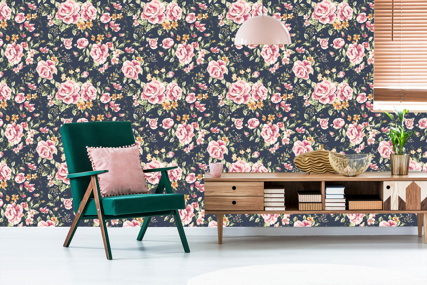 Wallpaper Roses Orange Flowers