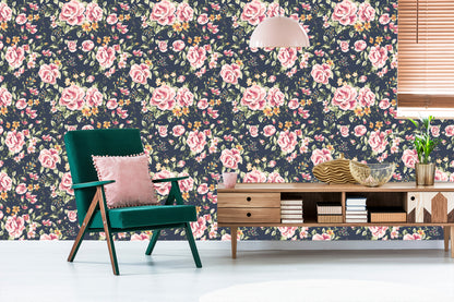 Wallpaper Roses Orange Flowers
