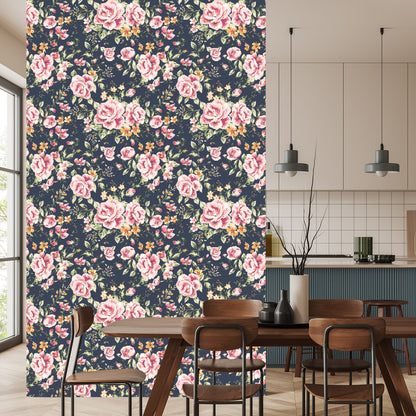 Wallpaper Roses Orange Flowers