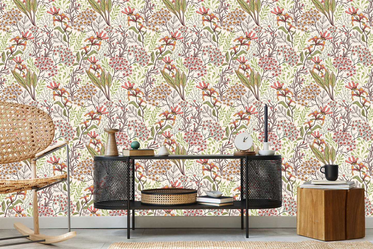 Wallpaper Exotic Flowers