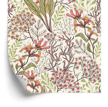 Wallpaper Exotic Flowers