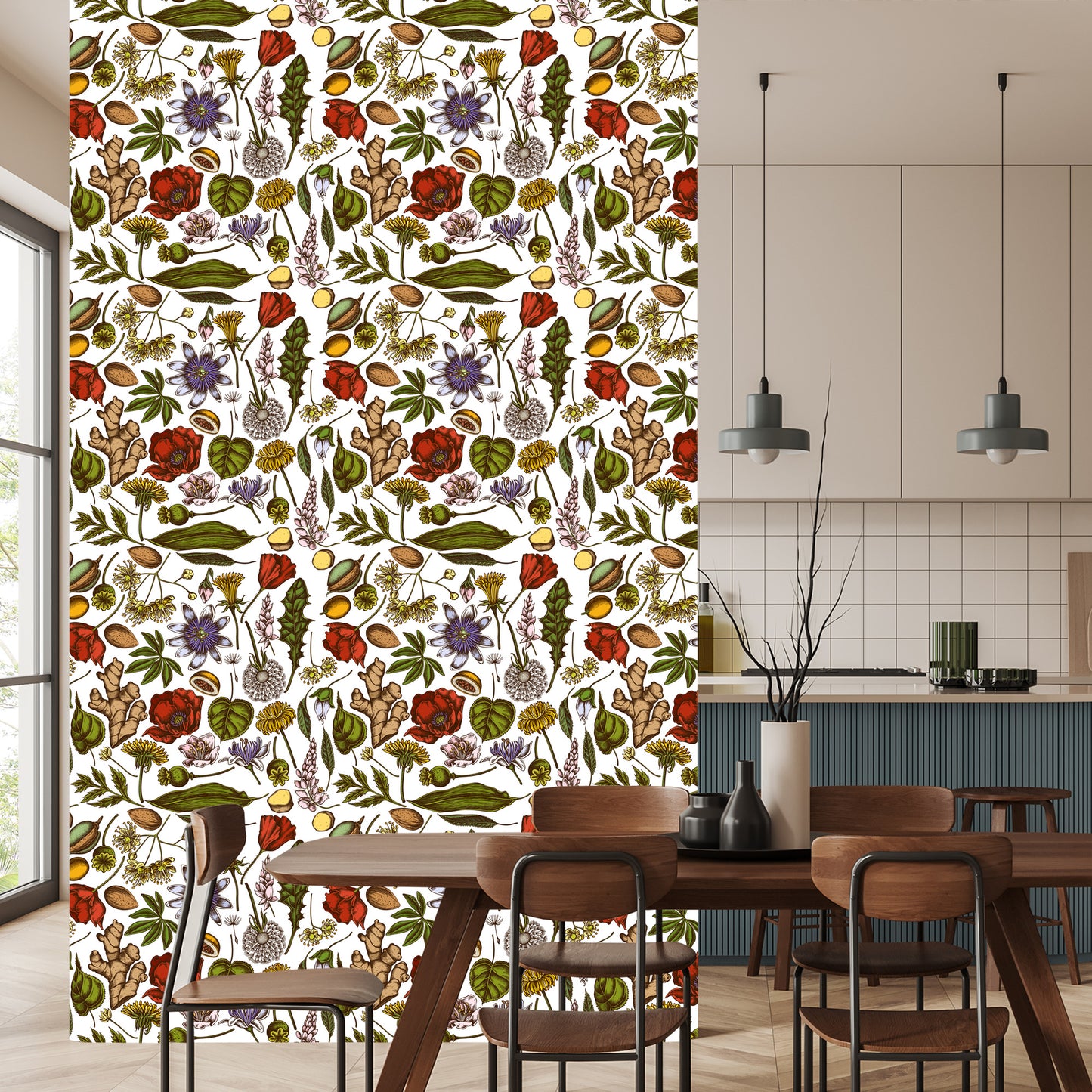 Wallpaper Field Plants With Herbs And Spices