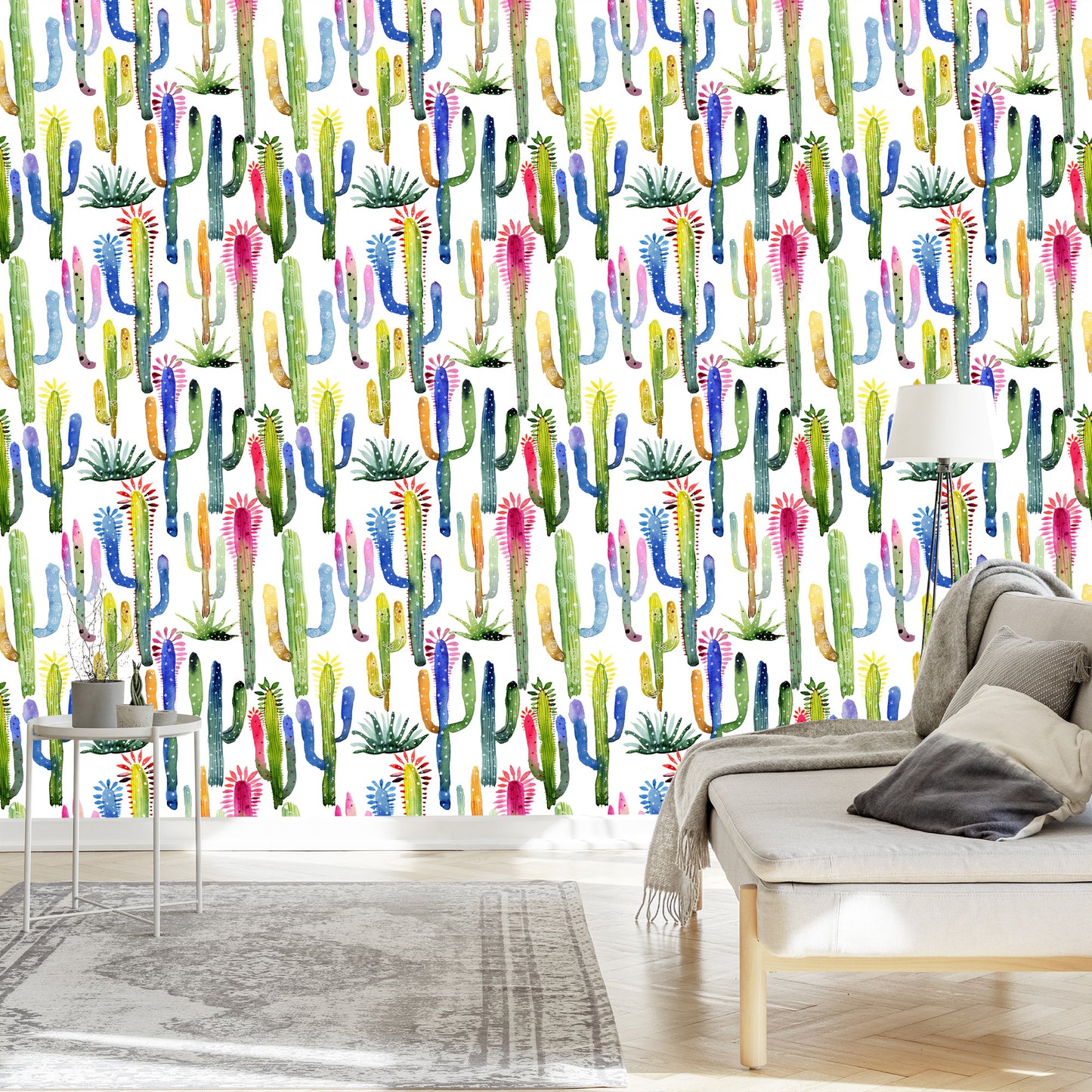 Wallpaper Colorful Cacti