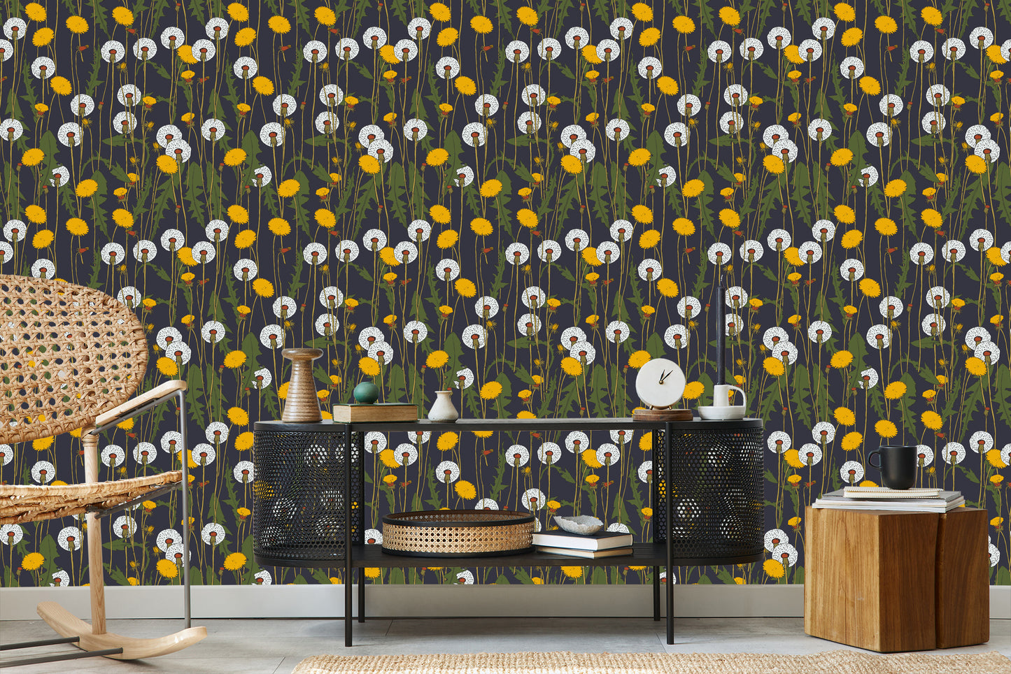 Wallpaper Blooming Dandelions