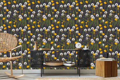 Wallpaper Blooming Dandelions