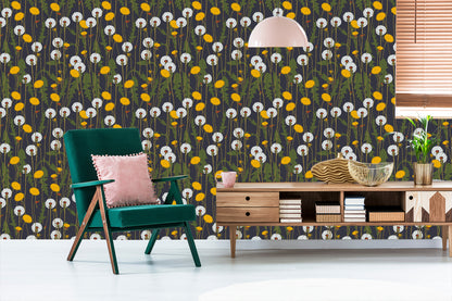 Wallpaper Blooming Dandelions
