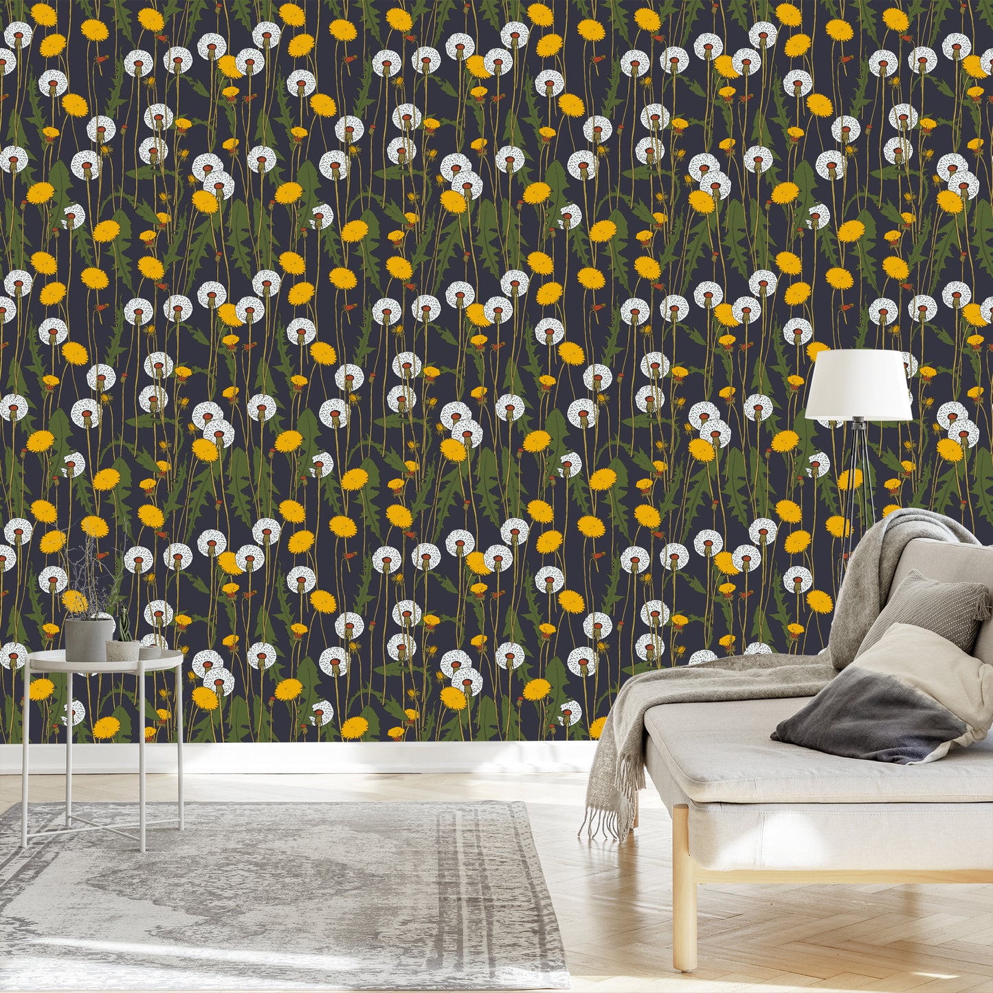 Wallpaper Blooming Dandelions