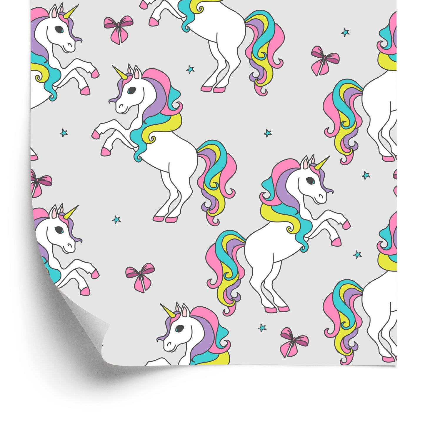Wallpaper For Kids - Rainbow Unicorns