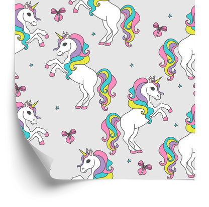 Wallpaper For Kids - Rainbow Unicorns