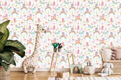 Wallpaper For Kids - Magic Unicorns