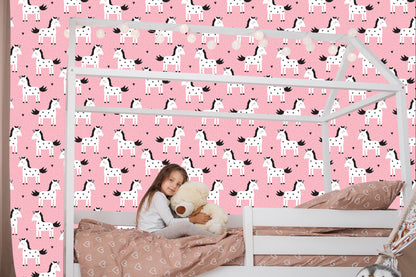 Wallpaper For Children - Unicorns In The Stars