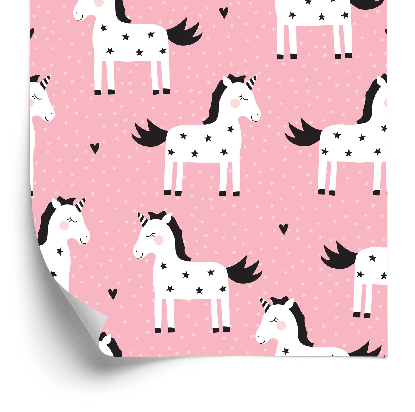 Wallpaper For Children - Unicorns In The Stars